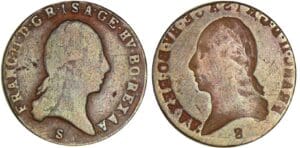 Italie - Francesco II - 1/2 lire frappe incuse