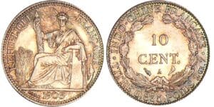 Indochine - 10 cent 1908 A (Paris) Indochine - 10 cent 1908 A (Paris)