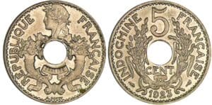 Indochine - 5 cent 1923 Indochine - 5 cent 1923