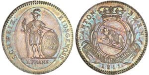 Suisse - Canton de Berne - 1 frank 1811