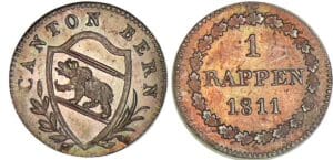 Suisse - Canton de Berne - 1 rappen 1811