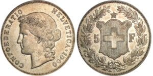 Suisse - 5 francs 1900 Suisse - 5 francs 1900