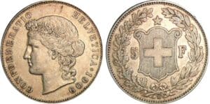 Suisse - 5 francs 1909 Suisse - 5 francs 1909