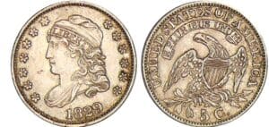 Etats-Unis - Half dimes capped bust 1829