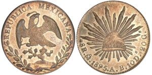 Mexique - 8 reales 1895 (Mexico) Mexique - 8 reales 1895 (Mexico)