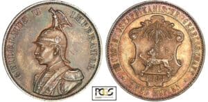 Allemagne - Afrique de l'est - 2 Rupien 1893 Allemagne - Afrique de l'est - 2 Rupien 1893