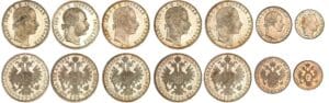 Autriche - Lot de 7 monnaies en argent