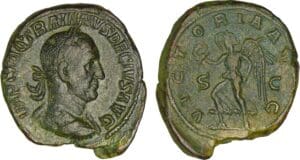 Trajan Dèce - Sesterce (249, Rome) - La Victoire Trajan Dèce - Sesterce (249, Rome) - La Victoire