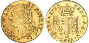 Louis XVI - Louis d’or au buste nu, aux écus ronds - 1786 B (Rouen) 2ème sem