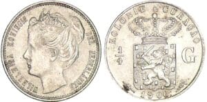 Curaçao - Wilhelmina - 1/4 de gulden 1900