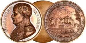 Médaille de l'empereur Napoléon - Mémorial de Sainte-Hélène 1840 Médaille de l'empereur Napoléon - Mémorial de Sainte-Hélène 1840