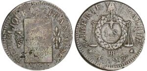 Sol à la balance type FRANCOISE - An II - 1793 BB (Strasbourg) Sol à la balance type FRANCOISE - An II - 1793 BB (Strasbourg)