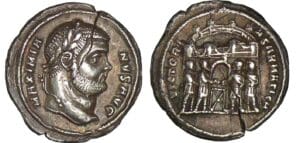 Maximien Hercule - Argenteus (295-297, Trèves) Maximien Hercule - Argenteus (295-297, Trèves)