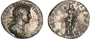 Trajan - Denier (114, Rome) - La Paix Trajan - Denier (114, Rome) - La Paix