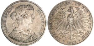 Allemagne - Francfort - 2 taler 1866