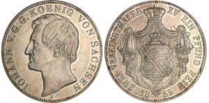 Allemagne - Saxe - Johann - 2 taler 1859