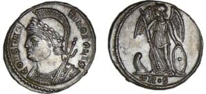 Constantin 1er - Nummus (330-333, Trèves) - La Victoire Constantin 1er - Nummus (330-333, Trèves) - La Victoire