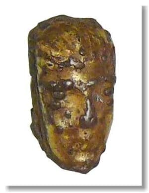 Romain - Petite tête en bronze doré - Ier-IIIème siècle ap. J.-C.