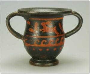 Grèce - Cratère à anses en terre cuite - IVème siècle av. J.-C.
