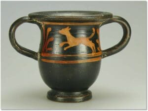 Grèce - Cratère à anses en terre cuite - IVème siècle av. J.-C.