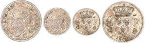 1/4 de franc Louis XVIII au buste nu - 1824 B (Rouen)