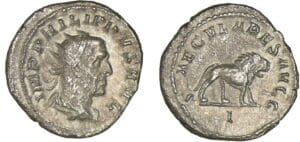 Philippe Ier - Antoninien - (248, Rome) - Lion Philippe Ier - Antoninien - (248, Rome) - Lion