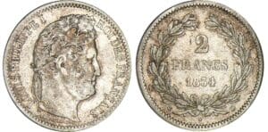 2 francs Louis-Philippe Ier - 1834 D (Lyon)
