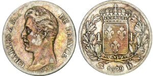 1 franc Charles X - 1829 D (Lyon) 1 franc Charles X - 1829 D (Lyon)