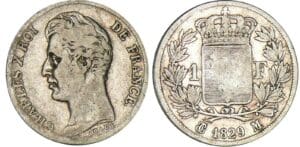 1 franc Charles X - 1829 M (Toulouse) 1 franc Charles X - 1829 M (Toulouse)