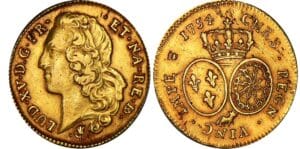 Louis XV - Double louis d’or de Béarn au bandeau - 1754 (Pau)