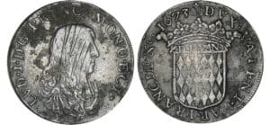 Monaco - Louis I - Pezzetta 1673 Monaco - Louis I - Pezzetta 1673