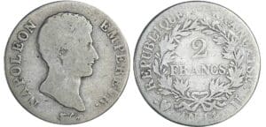 2 francs Napoléon empereur - An 14 U (Turin)