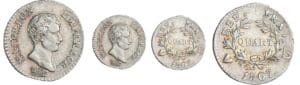1/4 de franc Napoléon empereur - 1807 U (Turin) 1/4 de franc Napoléon empereur - 1807 U (Turin)