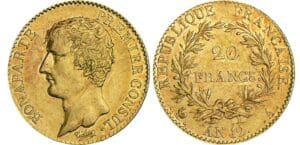 20 francs Bonaparte premier consul - An 12 A (Paris)