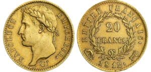 20 francs Napoléon revers empire - 1812 R (Rome) 20 francs Napoléon revers empire - 1812 R (Rome)
