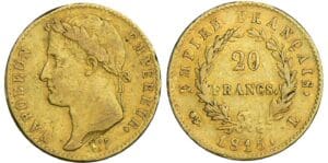 20 francs Napoléon - 100 jours - 1815 L (Bayonne)