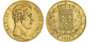 20 francs Charles X - 1er type - 1825 W (Lille) 20 francs Charles X - 1er type - 1825 W (Lille)