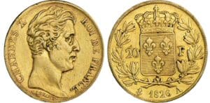 20 francs Charles X - 1er type - 1826 A (Paris) 20 francs Charles X - 1er type - 1826 A (Paris)