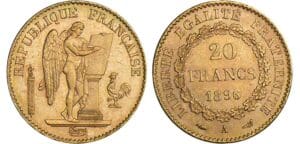 20 francs Génie - 1896 A (Paris) torche