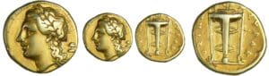 Sicile - Syracuse - Règne d'Agathoclès - 50 litrae (311-289 av. J.-C)