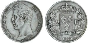 2 francs Charles X - 1829 MA (Marseille) 2 francs Charles X - 1829 MA (Marseille)