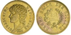 Italie - Royaume de Naples et des deux Siciles - Joachim Murat - 40 lire 1813