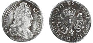 Louis XIV - 1/10 écu aux 3 couronnes - 1713 L (Bayonne) Louis XIV - 1/10 écu aux 3 couronnes - 1713 L (Bayonne)
