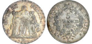 5 francs Hercule union et force - An 9 L (Bayonne) 5 francs Hercule union et force - An 9 L (Bayonne)