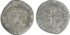 Charles VII - Blanc à la couronne - Toulouse
