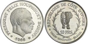 Côte d'Ivoire - 10 francs 1966 Côte d'Ivoire - 10 francs 1966