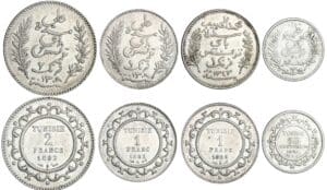 Tunisie - Lot de 4 monnaies Tunisie - Lot de 4 monnaies