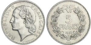 5 francs Lavrillier nickel - 1933 essai