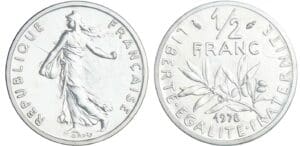 1/2 franc Semeuse - 1978 piéfort argent