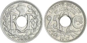 25 centimes Lindauer - Cmes souligné - 1917